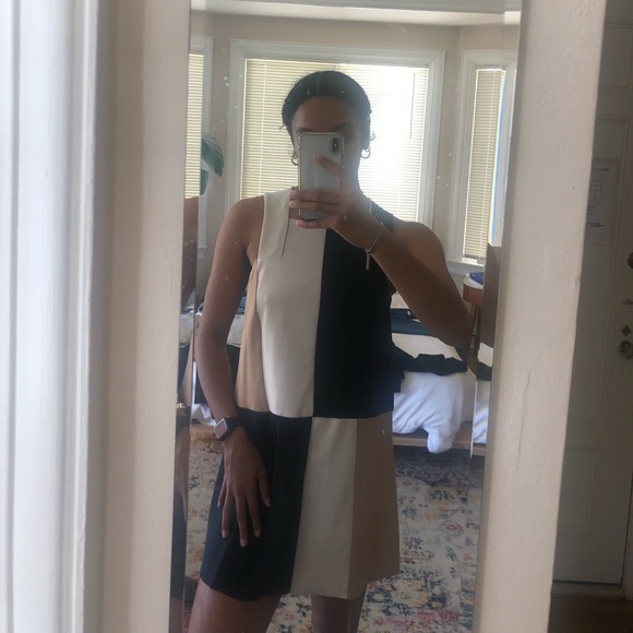 ❌SOLD❌Zara color block mini dress - Picture 2 of 4